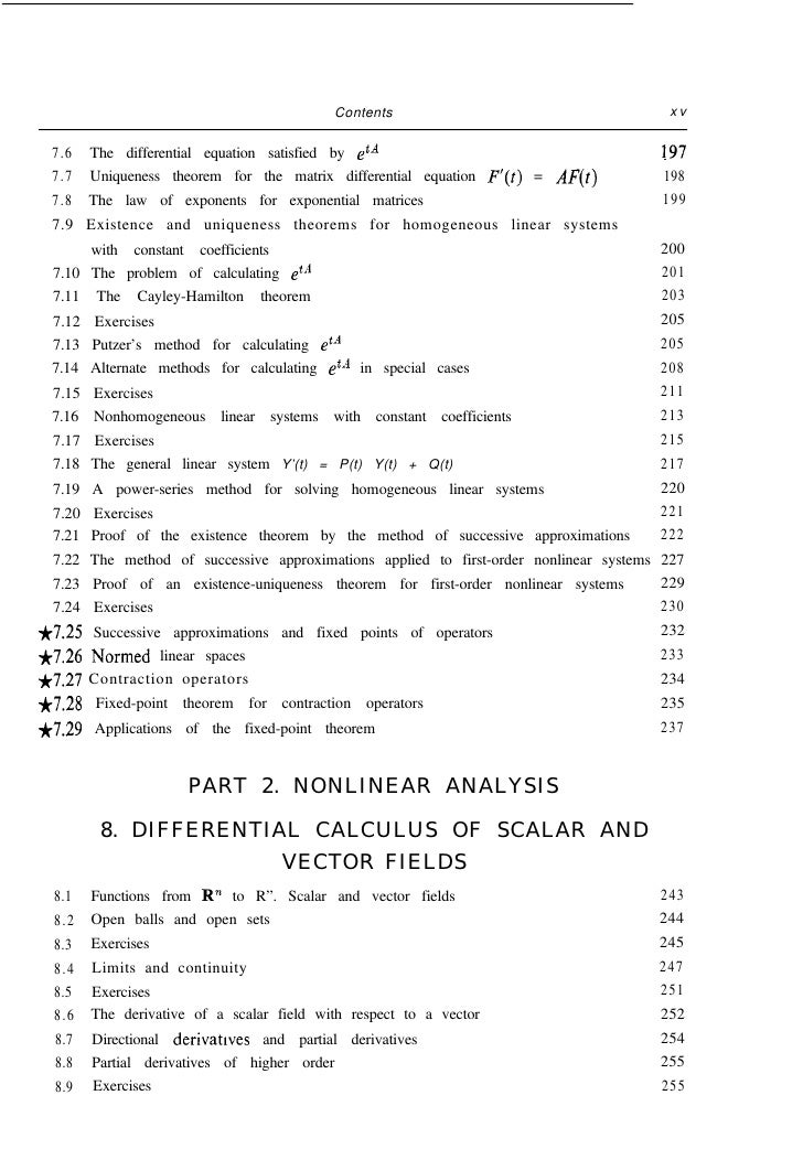 Apostol: Calculus Volume 2