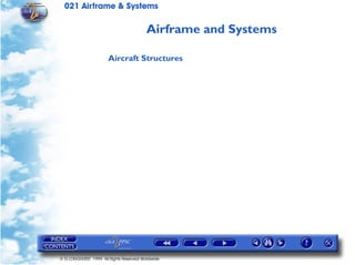 021 Airframe & Systems

                                         Airframe and Systems

                       Aircraft Structures




© G LONGHURST 1999 All Rights Reserved Worldwide
 