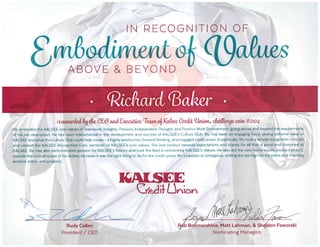 KALSEE Certificate