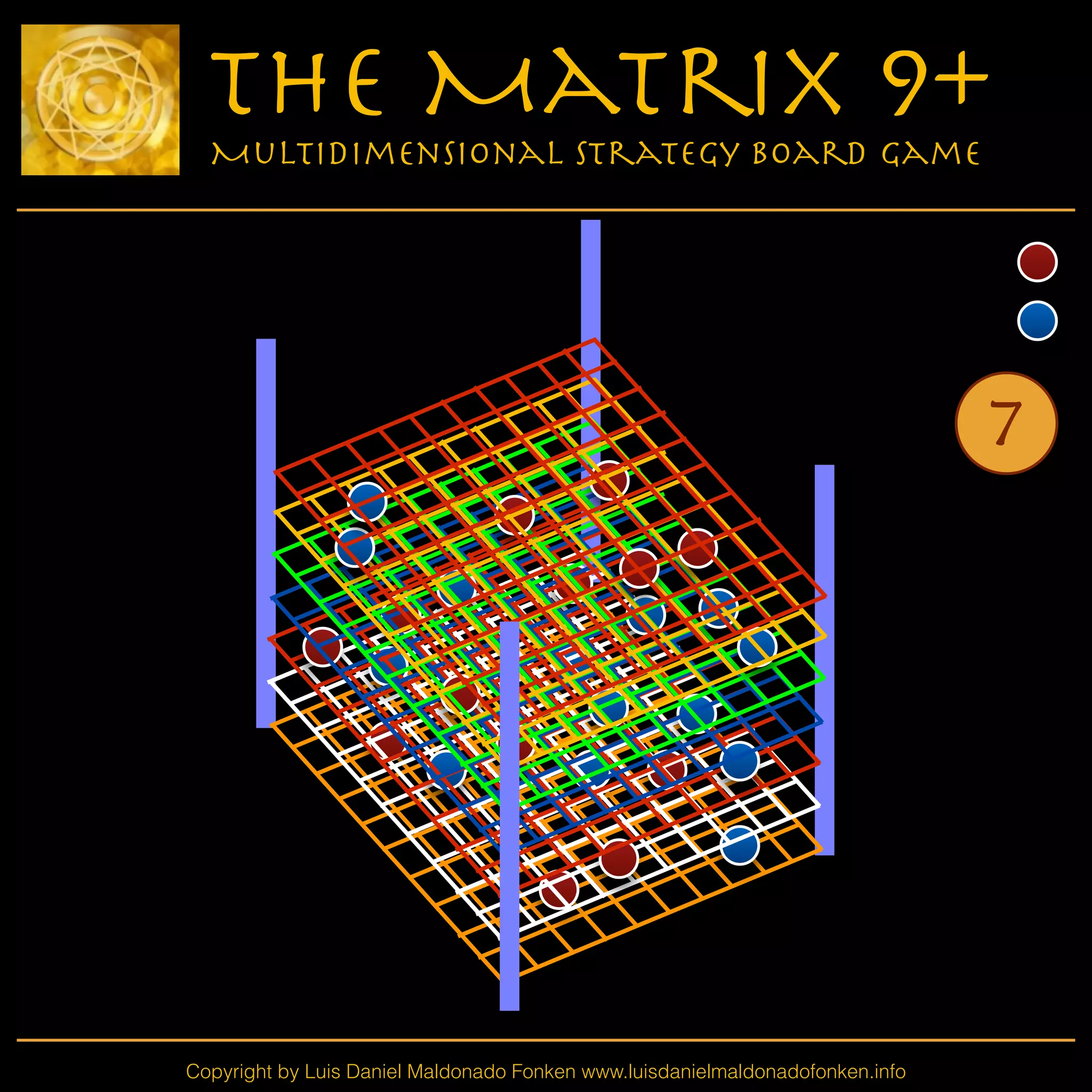 Copyright by Luis Daniel Maldonado Fonken www.luisdanielmaldonadofonken.info
The Matrix 9+
Multidimensional Strategy Board Game
7
 