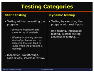 Sw Test Part Intro-SWTesting for Computer Science Student | PDF