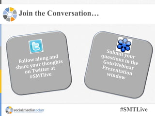 Join the Conversation…
#SMTLive
 
