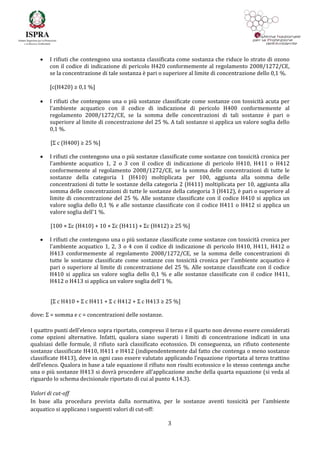 Evaluation of HP14 Ecotoxic property to waste - Italian Guideline by ...