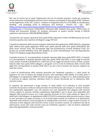 Evaluation of HP14 Ecotoxic property to waste - Italian Guideline by ...