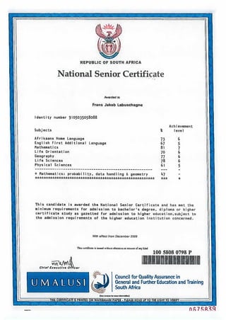 FJLabuschagne_MatricCertificate