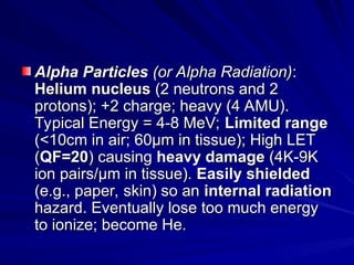 Alpha radiation intraction with matter.ppt