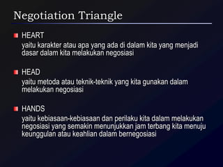 Negotiation Triangle Rbc pengembangan keterampilan negosiasi dalam mengembangkan bisnis.ppt