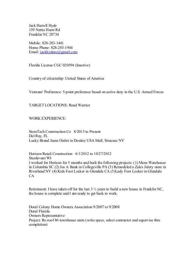 jack harrell hyde resume