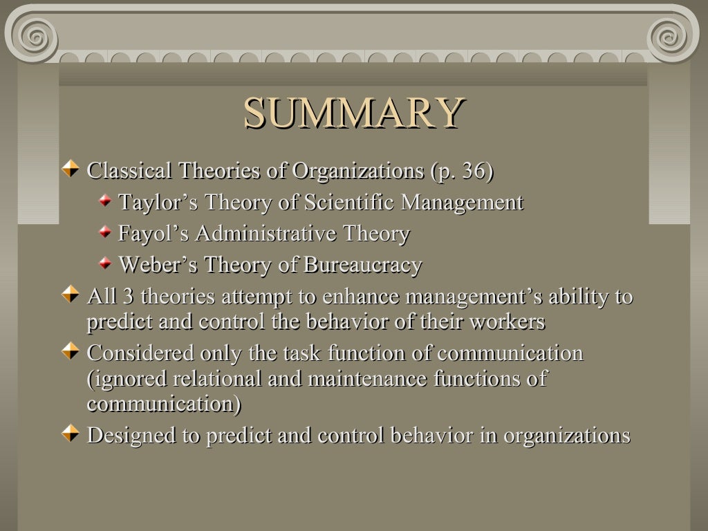 classical management theory classical management theory