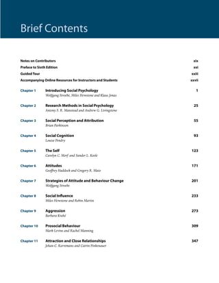 Comprehensive Guide to Social Psychology: Theory, Research, and ...
