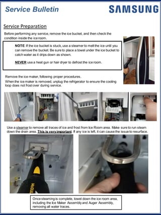 samsung ice maker bucket replacement