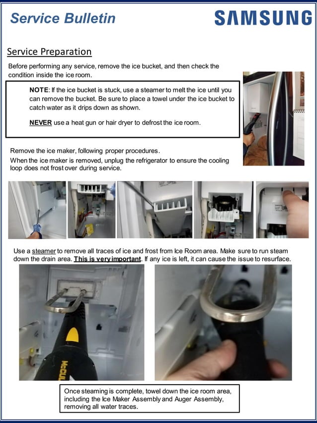samsungfdbmrefrigeratorsservicebulletinicemakersfreezingover