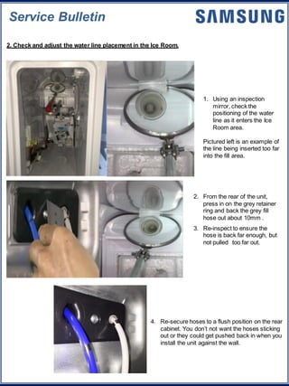 Samsung Fdbm Refrigerators Service Bulletin Ice Makers Freezing Over