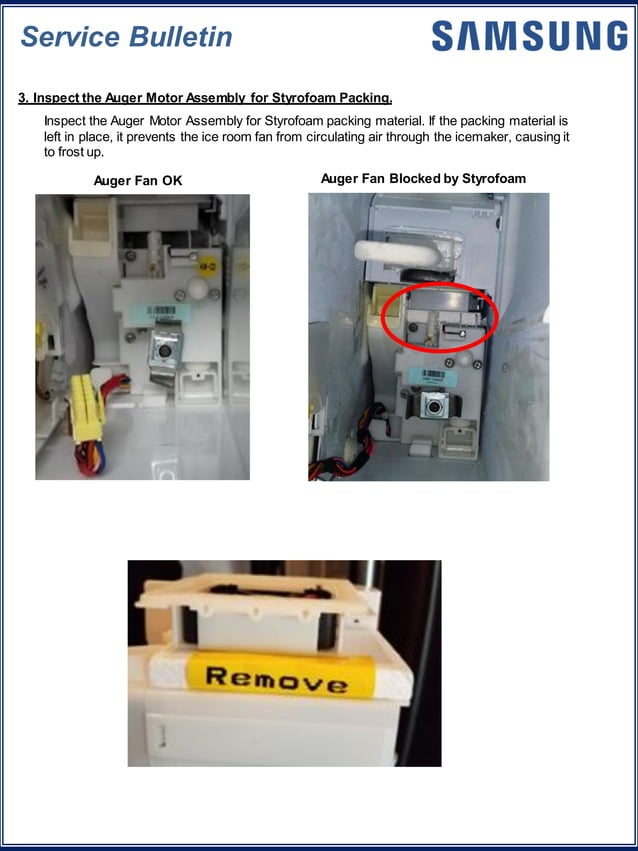 samsungfdbmrefrigeratorsservicebulletinicemakersfreezingover