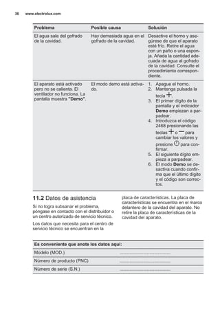 Horno ELECTROLUX EOC5434AOX