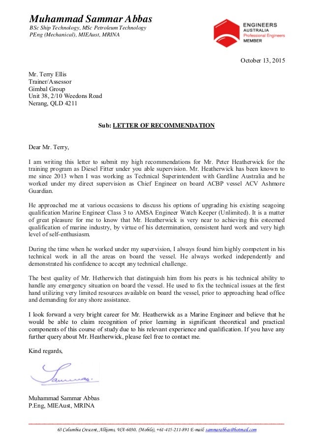 reference letter peter heatherwick by sammar immigration letter of recommendation for family