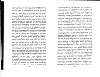 sy, and viIl follow the same kind ol secularizing course in
future generations. Large numbers among them do iiot
fully understand the nature of Western culture and civili—
Lati( ni whence they draw their inspiration and toward
Iiicli they stand agape in reerential awe and servile
humility portraying the attitude of the inftrior. They do
not even completely grasp the contents and implications of
the teachings of their alien masters, being content only to
repeat them in ulgarized ersions and so cheat the Muslim
audience of their true worth. The best specimen of this
hi eed among the tribes that possess no adab is to be found
iii abundance in Malaysia and Indonesia where systematic
cleislaiiiitation has been impleniented since colonial days,
anti here the momentum of secularization is more
pronounced thait in oilier parts of the Muslim world. Here
perhaps, in this p1 edominantly islamic region of Southeast
Asia, the loss of adab due to ignorance of Islam and its
world view, as a i eligion and a civilization, is at a inure
advanced stage than elsewhere in the Muslim world parti
cularly among the secular Muslim scholars and intellec
tuals. This state of aiThirs is due partly to the fact that the
process of islamnization began to take effect at a relatively
later date than in other Muslim regions, and that islami—
zanoia has been illterrupte(l by the arrival of Western
colonialism aiid cultural imperialism. Moreover, the bulk
of the ‘u/ama’ are equally immersed in loss of adab, seeing
that they are the blind fullowers of the modernists as well
as the traditionalists, in deislamizing the Muslims, the
XVcsarrii administrators amid colonial theorists ha’e first
se ered the pedagogical connection between the Holy
Qur’an anti the local language by establishing a system of
secular education where race and traditional culture are
eniphasiLedl.At the higher levels linguistics and
an thropolog are introduced as the methodological tools
for the study of language and culture, and Western values
and models and orientalist scholarship and philology for
the study of literature and history. Then, still being
brought to bear upon the study’ of language and
literatcn —ss uk Ii ate the iden thy iiig am ul c ii ilnlam m ii
cult itt al elenmc’ii Is of islannzat iou—and ol 11 isH ii amid
traditional ulttire, sociology and ctiutatiomm.tl thmeum amid
psychology are sigiiilicamitlv introduced. [litse muisplu. ed mI
the purely rational disposal of scholars and jOlt 1k t [lids
inadequately equipped ssith kitosledge of Islam and its
worldview tend to t educe Islam to tilt’ le ci of other
religions as ii it were the proper slul)jc’t t ol the phiilo’v1diy
and the sociology of religion, aiicl as ml it weic an en d
anti de eloped explession of prinlitne religion. nd all
these and otliei fields of knowledge iii the huuiiaii si iemn es
including those pinlosophical ehenuetits iii t lie I e n etk dl
aspects of tiic’ natum al, phsical amid lnological scit mites,
instilled in to time uiargmual minds f due sc olaf i1tmtii
scholais and intellectuals aie such that their kiicn ledge so
couceied is productise not only of potential anti
theoretical contusion, but also of actual and pt a tied rrum
as well. Through the unbalanced assimaltuomi amid imnpu—
ting ot such knoledge without aiiv Islaiilizilmg sc mcn
judgemeimi being bi ought to bear upon its eser [ir0posi
tion, and the acthe participation in its lot niulaucam and
dissemination by the secular scholars and intellectuals, the
rapid propagation ol loss of udab is asstimcd amid ito Iced
becomes a idespread reality. These false leaders ailiomig
Muslims are responsible for causing time roinuu/ation of
the otigimially Arabic script of the language. hicilititmug
gradual seerance from its formnai, lexical and conceptual
couimections with time Sources of Islam, with their ou H
Islamic sources and with the languages ol time otiic’i lttlmmm
peoples; for causing the dearabization, westernization amid
confusion of the language and its semantic and general
vocabulary so that many miportant comic epis pertaining to
Islam and time Islamic orld view im;tve lost tutu 1Iamis,i—
rc’mmey and have becomume opaclue; br causing time
gc’nce of the journal amid the newspapet—so siguihicantl
unislamic in conc Pt and purpose—and of unedioci e joiti —
tualists amid writers of rustic quality lio all comituihute to tin’
mnutilatiomm of the standards of litcrarv valuc’s amid cxl)ies—
126 127
 