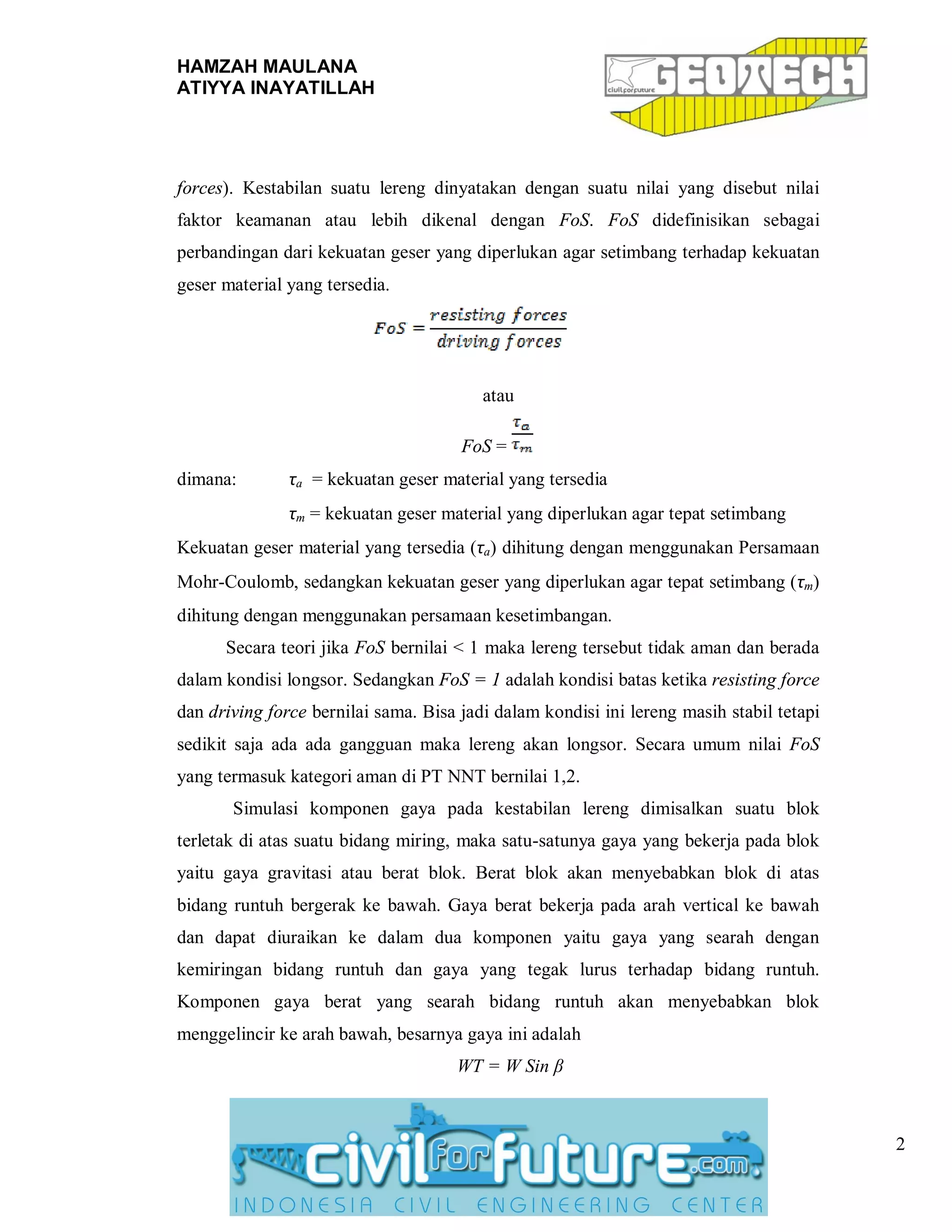 32682570 s-geoteknik-tutorial-rocscience-slide | PDF