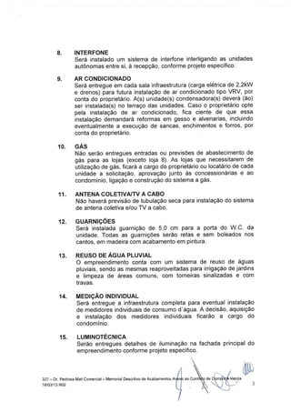 Memorial Descritivo da Obra The Five East Batel Curitiba