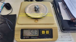 Για παράδειγμα, ένα βαράκι με μάζα m = 0,05 Kg,
δημιουργεί πρόσθετη δύναμη B=mg= 0,5 Ν (Newton),
περίπου στον αισθητήρα.
 