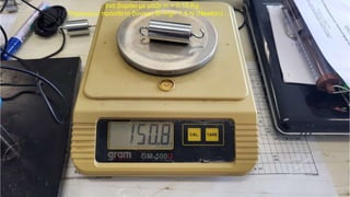 … ένα βαράκι με μάζα m = 0,15 Kg ,
δημιουργεί πρόσθετη δύναμη B=mg= 1,5 Ν (Newton) …
 