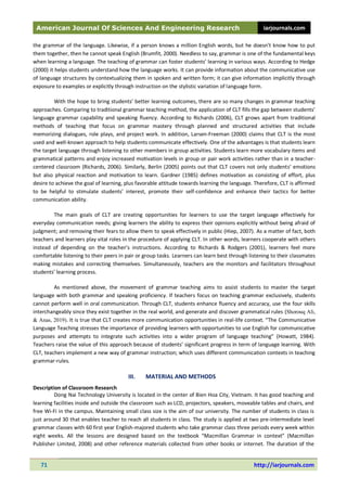 The Effects of Communicative Language Teaching approach (CLT) on ...
