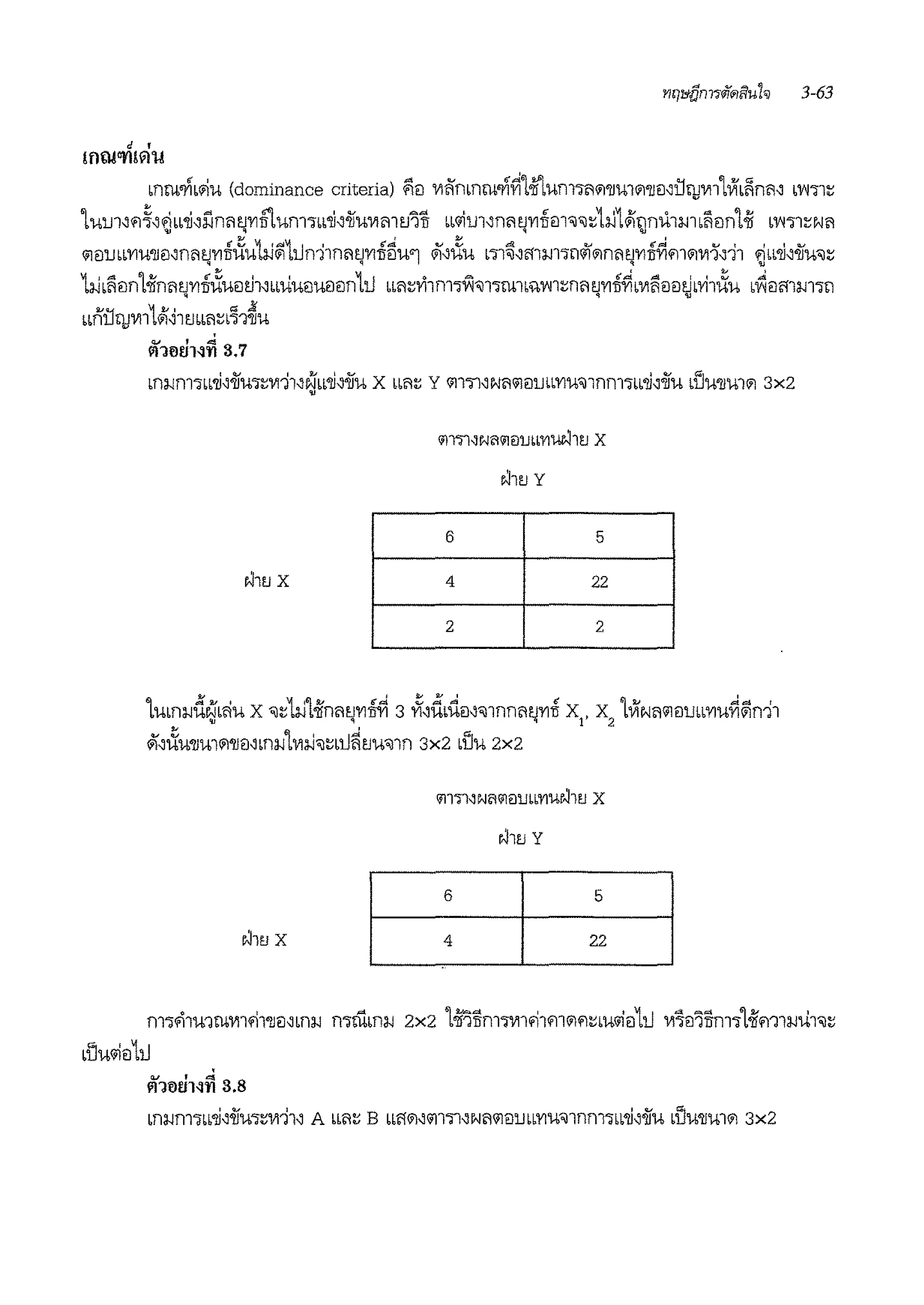 d '
mru'I'llviu
mru'ii'bi;iu (dominance criteria) i'lr:i 111iimnru'ii'~ti'!um1M1'11'U1<1i'11iNUriJV1llVlb~nm L'1'171~
1mn~q;i~~~bb'li~l1m1~'Yltlum1bb'li~'iiu111mtJ'iTI w1im~m1~'YITii:ll'il'il~1iJH)mbmd:ie:in1<ii L'V'l':il~Nii
ii ilrnL'YIU'JJil~n"romiiiXu1iJ~1tin11n'1tJ'Ylufiu"' wr,i:iu L11~'mm111if<11n'1tJ'Ylu~m<111111,11 .!"'ll~-liu'il~• • I • 'II
1iJb'<iiln1-iinmmiii:iueitJ1,bLU'Ui:l'Uililn1ti •m~v11m1~'i111rn1b:IY>Jlm'1tJ'YI~LVl'<ir:ir:itJLYi1i:iu ''V1r:il1'1m1n• • •
~.'1 1~· ~Ji
6bf1JJrjVl1 <1i~ll'Jb6"~6'l1'11'U
f1110uHn 3.7
bf1:1-inl'lbb'li~1iu1~11111~Nbb'li~oiiu X lbi1~ Yill'll~Ni1ilil1Jbb'Yl'U'il1nm1bb'll'1iu d'Ju'JJJ.11<11 3x2•
'11tJ Y
6 5
'11ti x 4 22
2 2
1um:1-1dNL~u X 'ilthJl.jfniitJ'YI~ 3 ~~d,i".lei~'il1nnii"'YITI X, x lVlNi1'ili:llJLL'Yl'U~~n11'lJ ~ 'i 1 2
~~i:iu'JJ'U1<1i'JJiNbf1:1-ilV1:i-i'il~Lti~1J'U'illn 3x2 dJu 2x2
'11tJ Y
6 5
'11ti x 4 22
m'l'11mru1111'11'1lil~m:1-1 mrnm:1-1 2x2 [.j{1Jlm11111'11'11<11'1~•w1lil1ti 111"lr:i'iilm"[.jfm1:1-1u1'il~
LlJ'U'iiil1tJ
'
fll1<iti1~n 3.s
m:1-1m'llb'li~1iu'lt11111~ A ""~ B lbl1'<1i~ill'll~N'1'ili:llJbb'Yl'U'illnm'llb'li~1iu Lllu'JJ'U1<1i 3x2
 