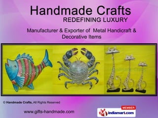 Manufacturer & Exporter of  Metal Handicraft &  Decorative Items 