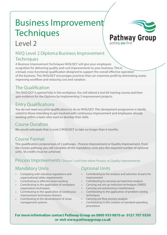 Business Improvement Techniques Level 2