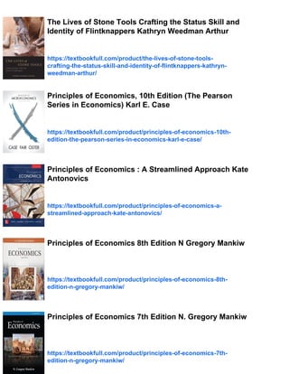 Economics principles, applications, and tools Arthur O’Sullivan | PDF