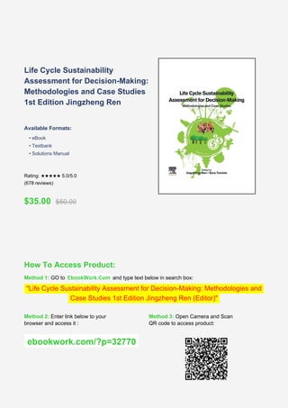 Life Cycle Sustainability Assessment for Informed Decision-Making ...