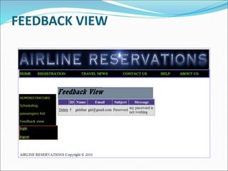 FEEDBACK VIEW
 