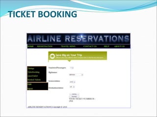 TICKET BOOKING
 