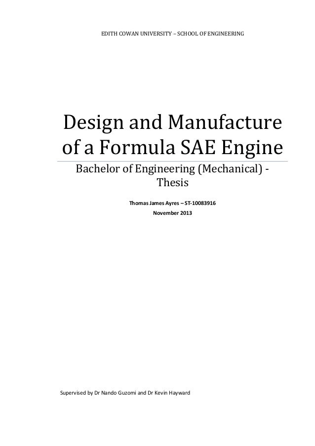 automotive engineering thesis