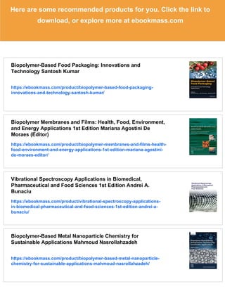 Biopolymer-based Formulations: Biomedical and Food Applications 1st ...