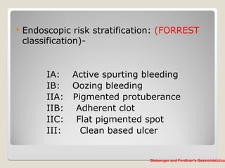 Forrest Classification Iia 328543482-5-Hematemesis-Melena-upper-gi-bleeding-ppt.ppt