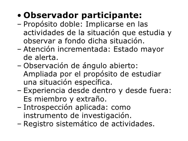la observacion