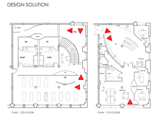 PLAN - 12TH FLOOR PLAN - 11TH FLOOR
1
8
7 6
5
4
2
DESIGN SOLUTION
 