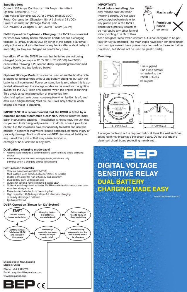 Bep Digital Voltage Sensitive Relay User Manual