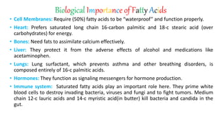 Fatty Acids PPT Fatty Acids PPT