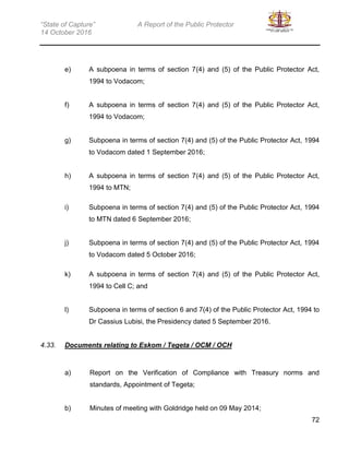 Public Protector Form.pdf Public Protector Sate of Capture Report | PDF