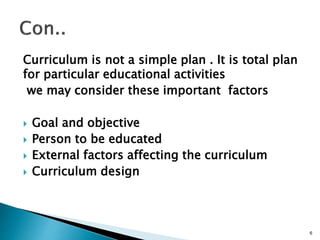 Curriculum unit 1 (8603)