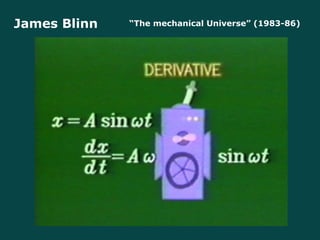 James Blinn “ The mechanical Universe” (1983-86) Mathematica!' (Jim Blinn, 1985)  