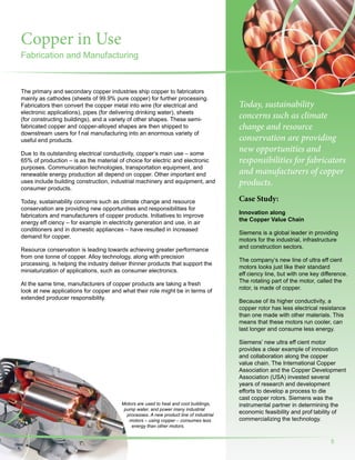 Copper Process Poster Copper Stewardship brochure | PDF