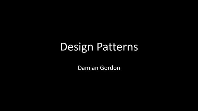 Python: Design Patterns | PPTX