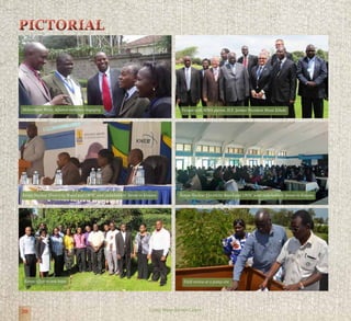 20 Living Water Service Centre
Millennium Water Alliance members engaging Picture with MWA patron, H.E. former President Mwai Kibaki
Kenya Nuclear Electricity Board and LWSC joint stakeholders’ forum in Kisumu Kenya Nuclear Electricity Board and LWSC joint stakeholders’ forum in Kisumu
Kenya office review team Field review at a pump site
PICTORIALPICTORIAL
 