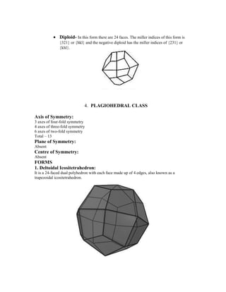 Crystallography 32 classes | PDF