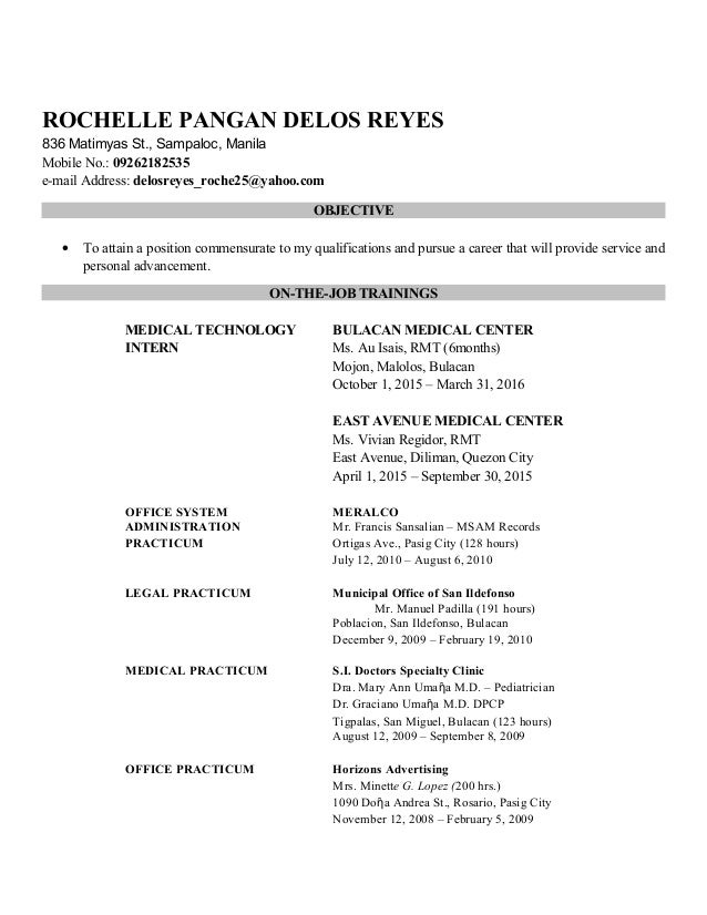 resume medtech med tech resume sample