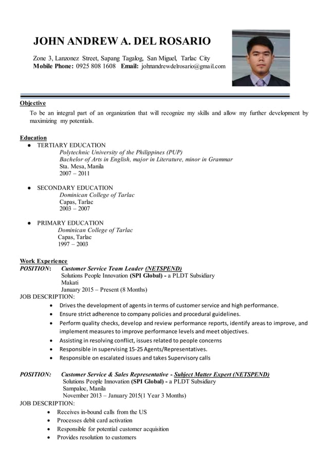 Resumeandresupdated Pdf