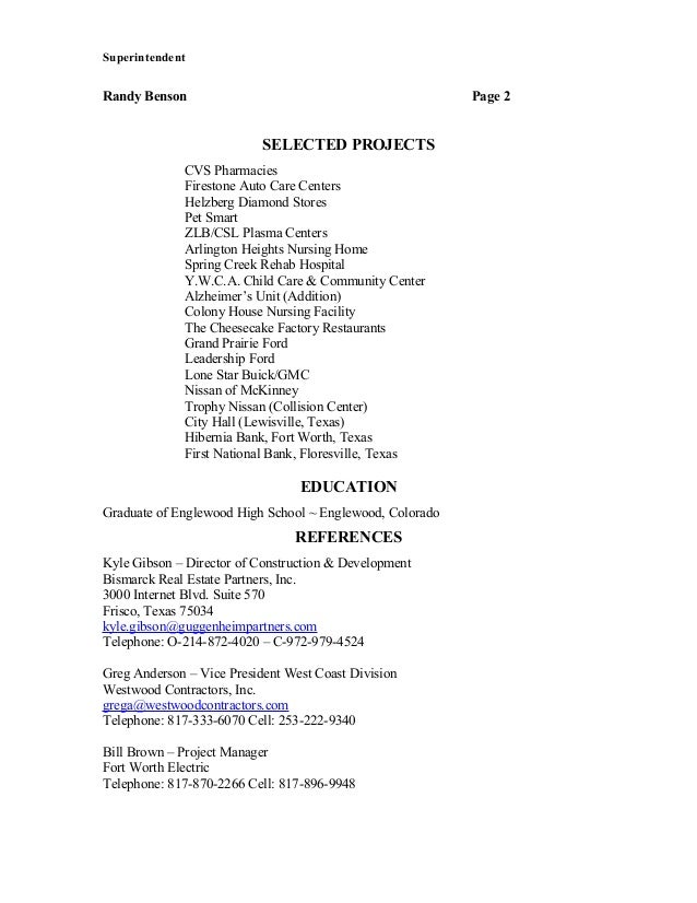 Benson Randy Update 05 12 15 Revised